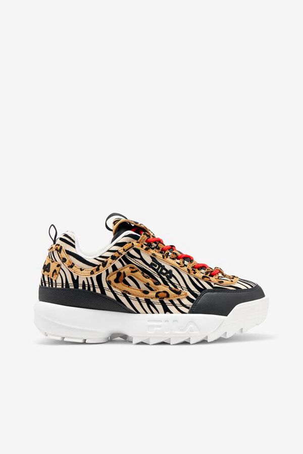 Fila Disruptor 2 Animal Women's Sneakers - Black/Multicolor/White,NZ 859-51293